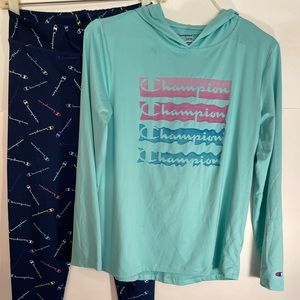 Champion authentic top and bottom set 14/16 very nice